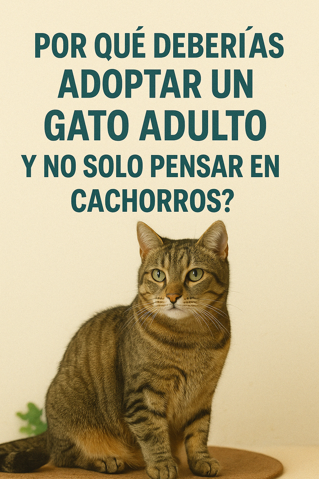 ADOPTA UN GATO ADULTO
